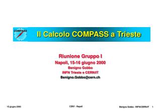 Il Calcolo COMPASS a Trieste