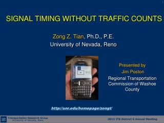 SIGNAL TIMING WITHOUT TRAFFIC COUNTS