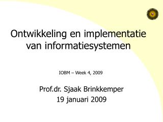 Ontwikkeling en implementatie van informatiesystemen