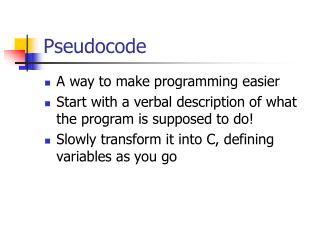 Pseudocode