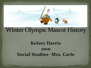 Winter Olympic Mascot History