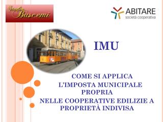 IMU COME SI APPLICA L’IMPOSTA MUNICIPALE PROPRIA