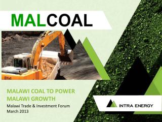 MALAWI COAL TO POWER MALAWI GROWTH