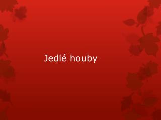 Jedlé houby