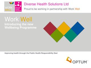 Work Well Introducing the new Wellbeing Programme