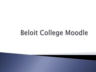 Beloit College Moodle