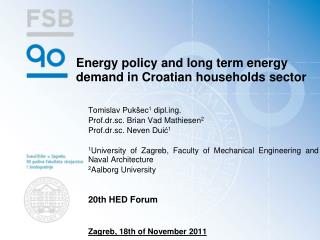 Energy policy and long term energy demand in Croatian households sector