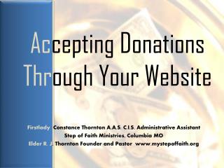 Ac cepting Donations Thr ough Your Website