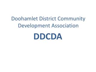 Doohamlet District Community Development Association