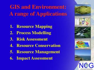 GIS and Environment: A range of Applications