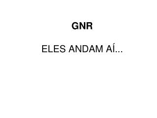 GNR ELES ANDAM AÍ...