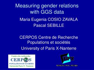 Measuring gender relations with GGS data