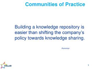 Communities of Practice