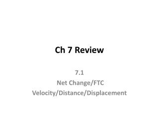Ch 7 Review