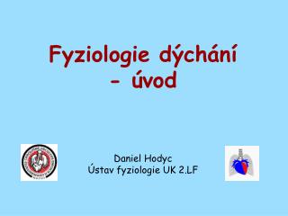 Fyziologie dýchání - úvod