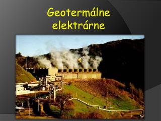 Geotermálne elektrárne