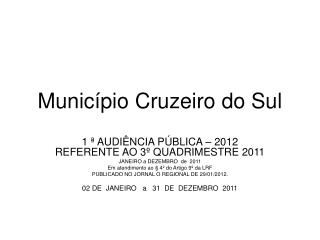 Município Cruzeiro do Sul