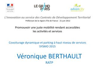 L'innovation au service des Contrats de Développement Territorial 