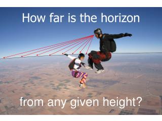 How far is the horizon