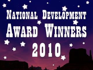 National Development Award Winners 2010