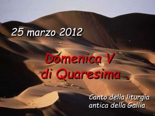 25 marzo 2012