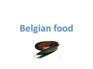 Belgian food