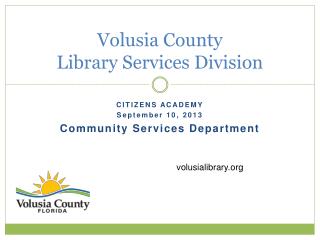 Volusia County Library Services Division