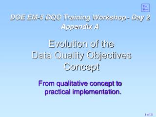 From qualitative concept to practical implementation.
