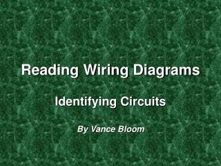 Reading Wiring Diagrams