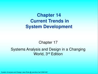 Chapter 14 Current Trends in System Development