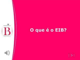 O que é o EIB?