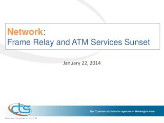 Network : Frame Relay and ATM Services Sunset