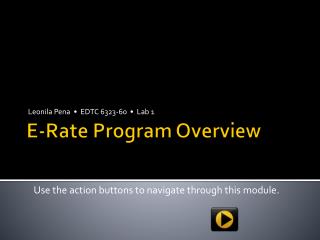 E-Rate Program Overview