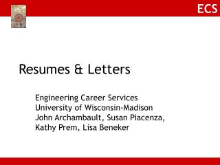 Resumes &amp; Letters