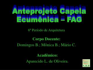 6º Período de Arquitetura