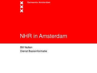 NHR in Amsterdam