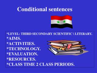 Conditional sentences