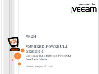 #e2H vSphere PowerCLI Sesión 4