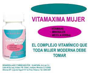 VITAMAXIMA MUJER