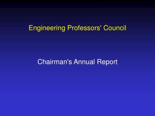 Engineering Professors' Council