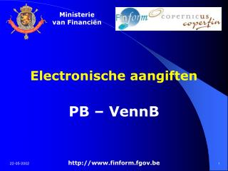 Electronische aangiften PB – VennB finform.fgov.be