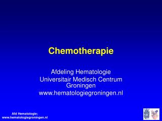 Chemotherapie