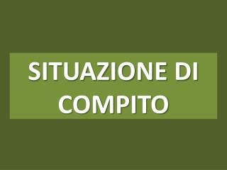 SITUAZIONE DI COMPITO