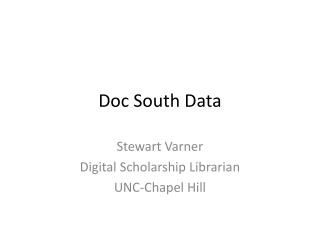 Doc South Data