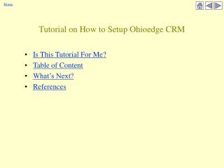 Tutorial on How to Setup Ohioedge CRM