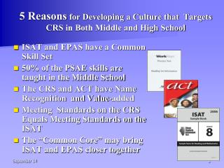 5 Reasons for Developing a Culture that Targets CRS in Both Middle and High School