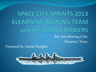 SPACE CITY SPRINTS 2013 ELEARNING ROWING TEAM and the BAYOU ROWERS