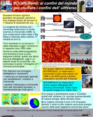 BOOMERanG: ai confini del mondo per studiare i confini dell’ universo