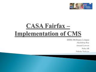 CASA Fairfax – Implementation of CMS