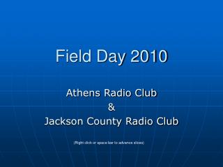 Field Day 2010